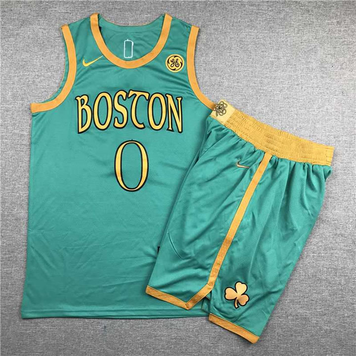 Celtics 0 Jayson Tatum Green City Edition Swingman Jersey (With Shorts),We sell and wholesale Celtics 0 Jayson Tatum Green City Edition Swingman Jersey (With Shorts) on line form chian!
